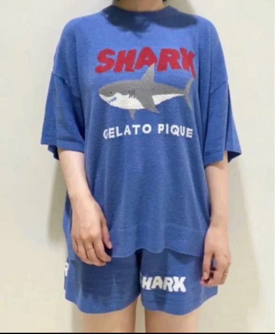 【GELATO PIQUE/ジェラートピケ】新品❗️シャーク サメ セットアップ