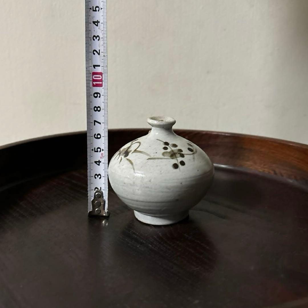 古伊万里染付油壷　⑤江戸時代　骨董　民芸　古道具　アンティーク　検:白洲正子李朝