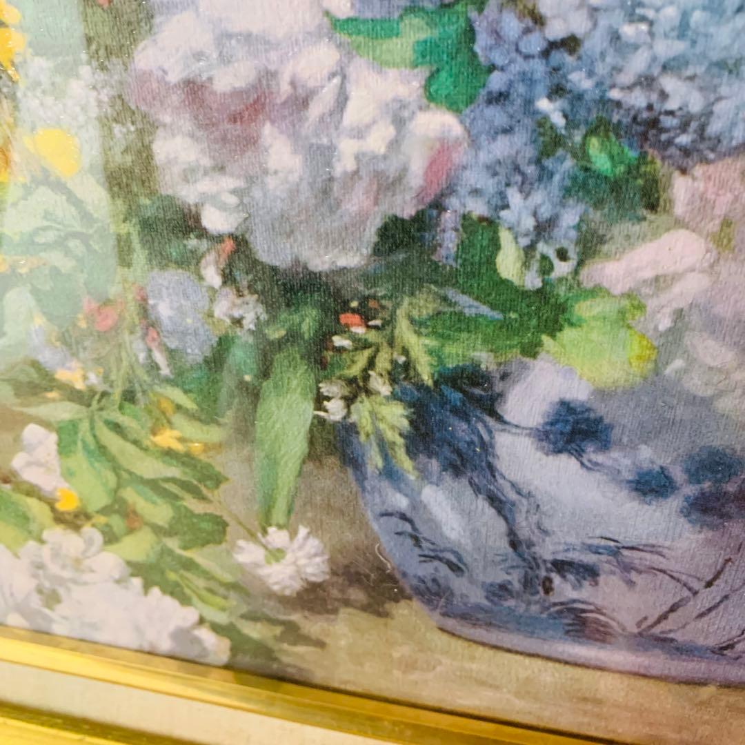 AUGUSTE RENOURE ルノワール　大きな花瓶の花束　絵画　額縁付