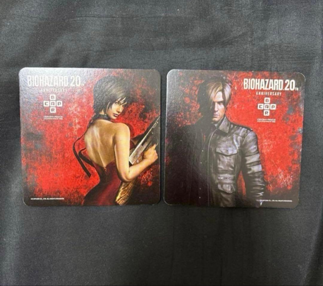 希少 BIOHAZARD 20th カプコンバー コースター 2種セット