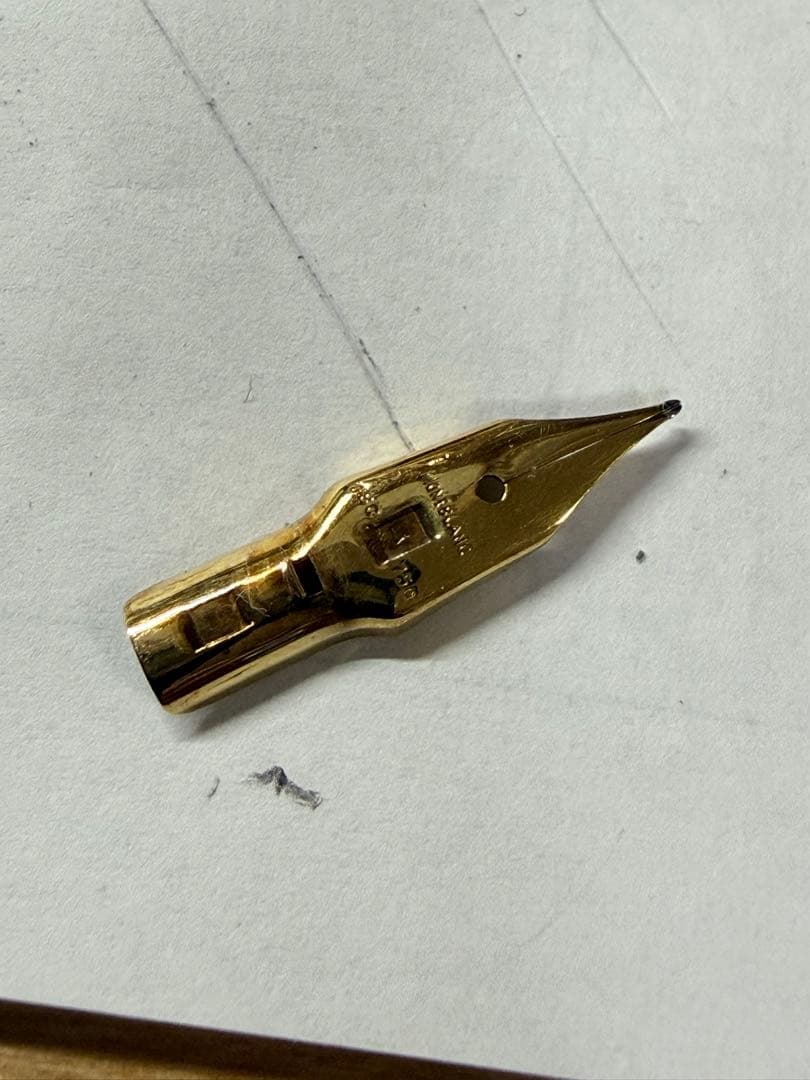 レア MONTBLANC 万年筆 NO.12 ボルドー F 18C