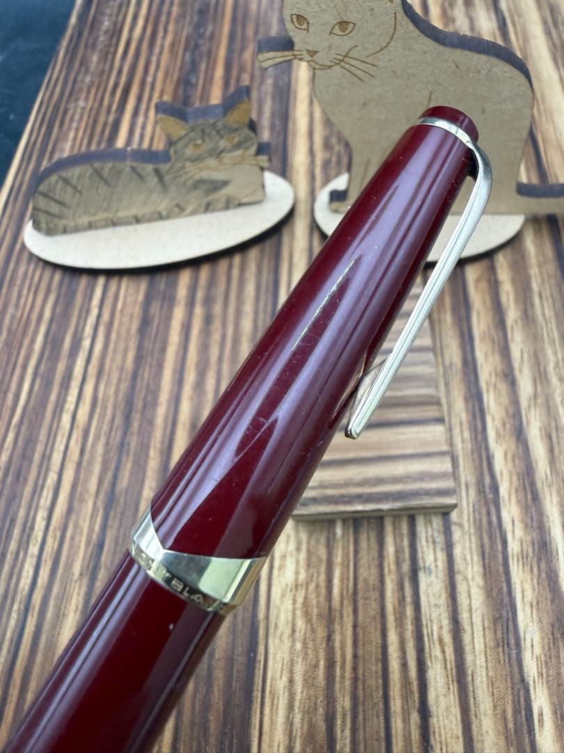 レア MONTBLANC 万年筆 NO.12 ボルドー F 18C