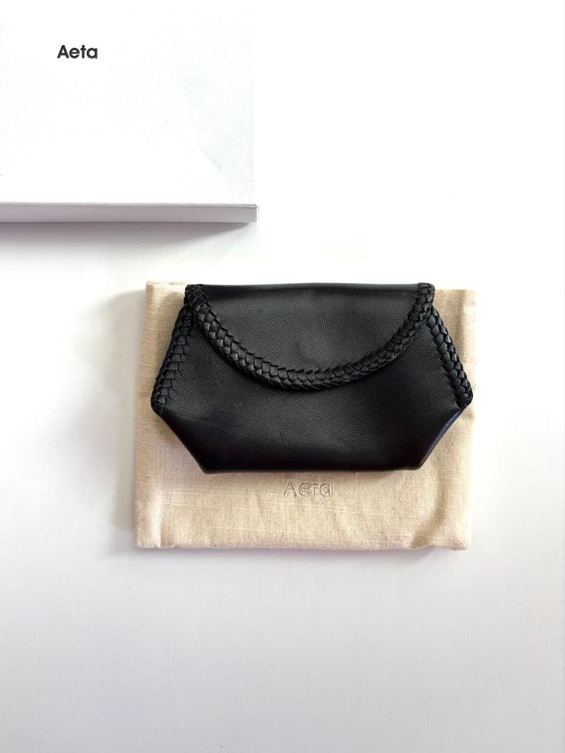 Aeta 【美品】SMALL POUCH シープレザー スモールポーチ アエタ