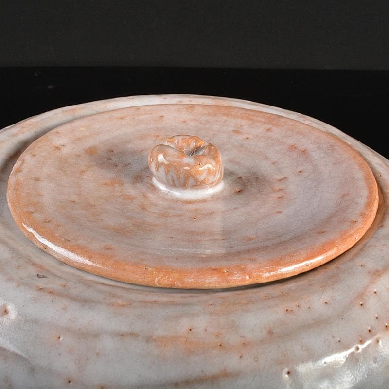 茶道具　印南窯　井上方竹造　瓢箪　水指　共布　堀内宗完極め箱　M R6801