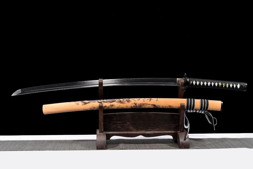 1048-武具 刀装具 日本刀　模造刀 居合刀 武士道 武蔵 鑑賞用 手鍛造打