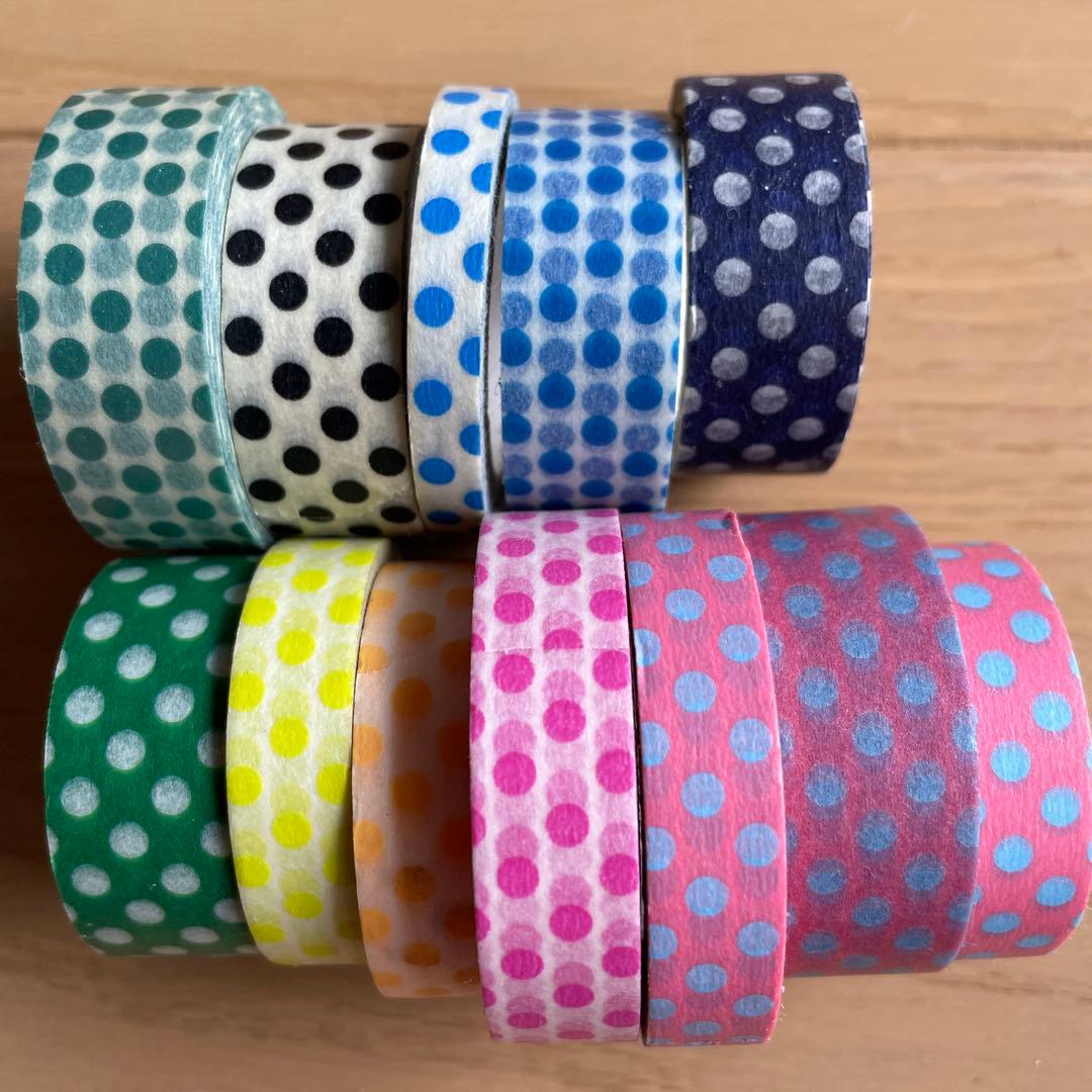 カモ井加工紙　mt 水玉　ドット　マスキングテープ　匿名発送　ドット　スプリング