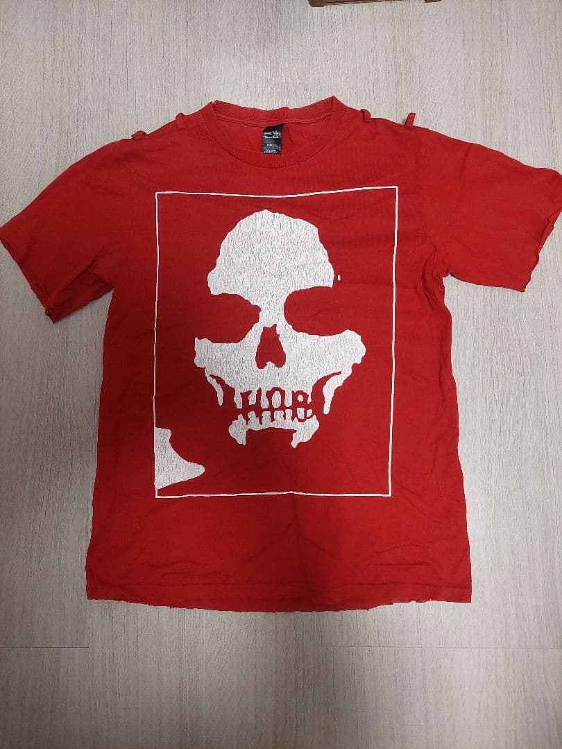 NUMBER (N)INE 06ss　ガンズ期　スカルTシャツ　レッド