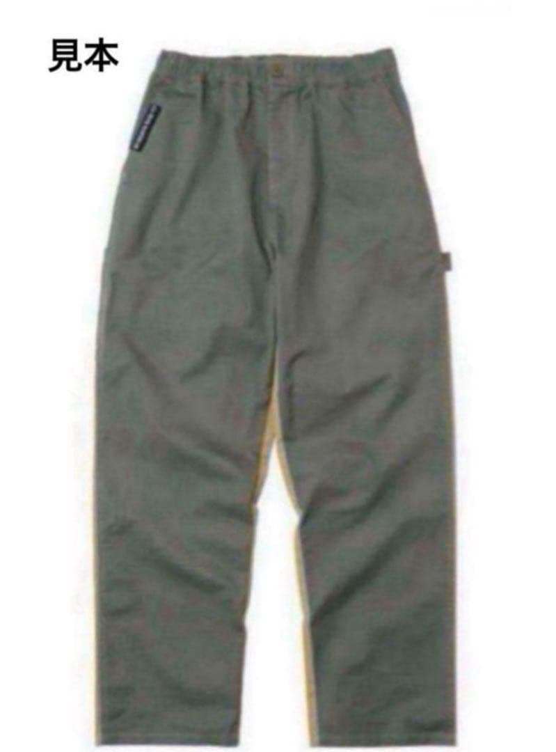 世田谷ベース　コットン ペインターパンツ オリーブ×ベージュ　M