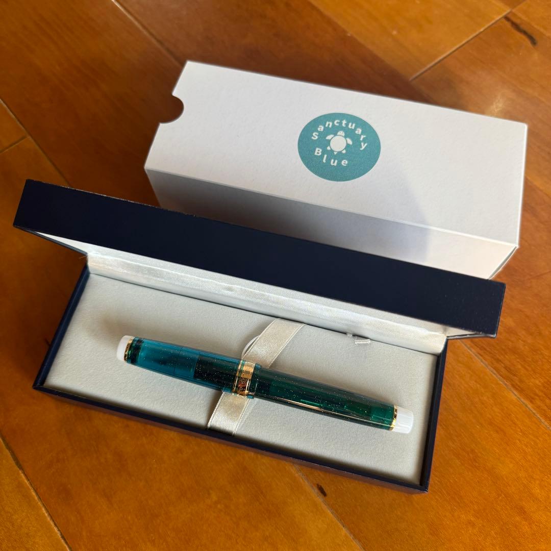 BUNGUBOXオリジナル万年筆Sanctuary Blueサンクチュアリブルー