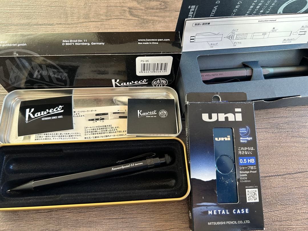 Kaweco Sport ブラックシャープペンシル 0.5mm