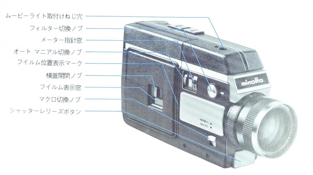 レトロ　希少品　Minolta XL-400 8mmカメラ 主要動作確認済