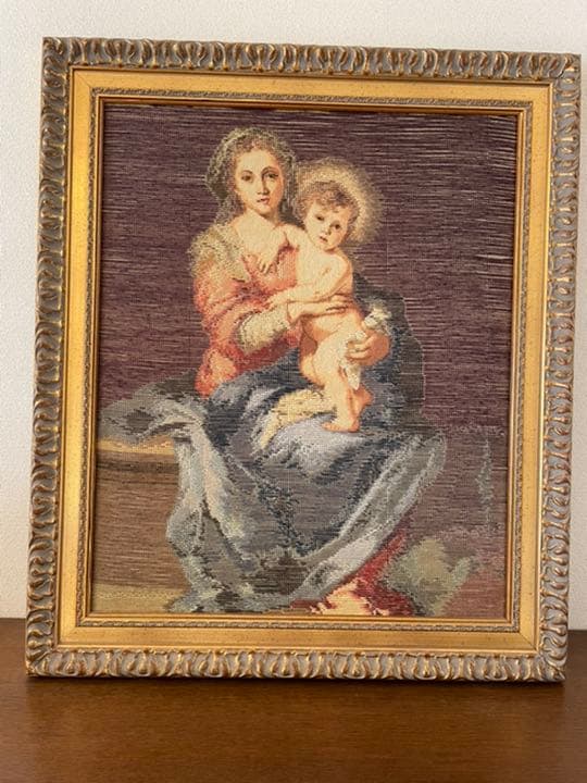 マリア様　　刺繍画