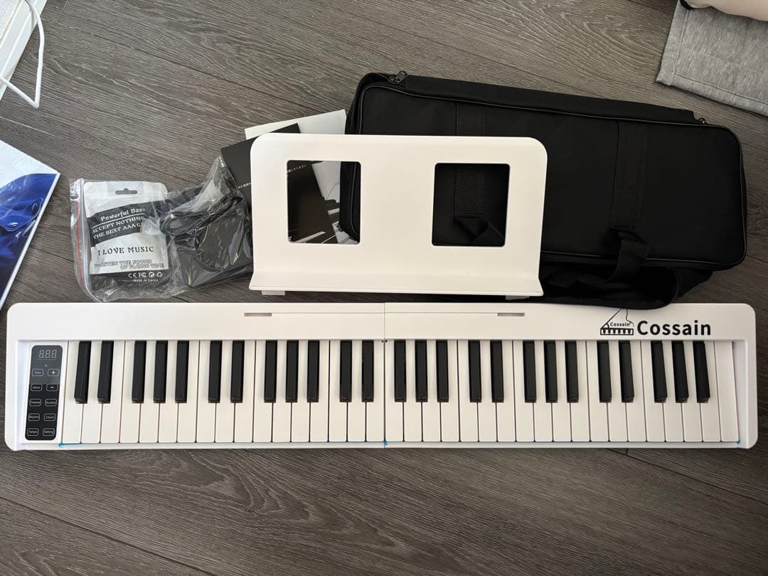 Cossain BX-18 電子ピアノ 61鍵盤 折り畳み式