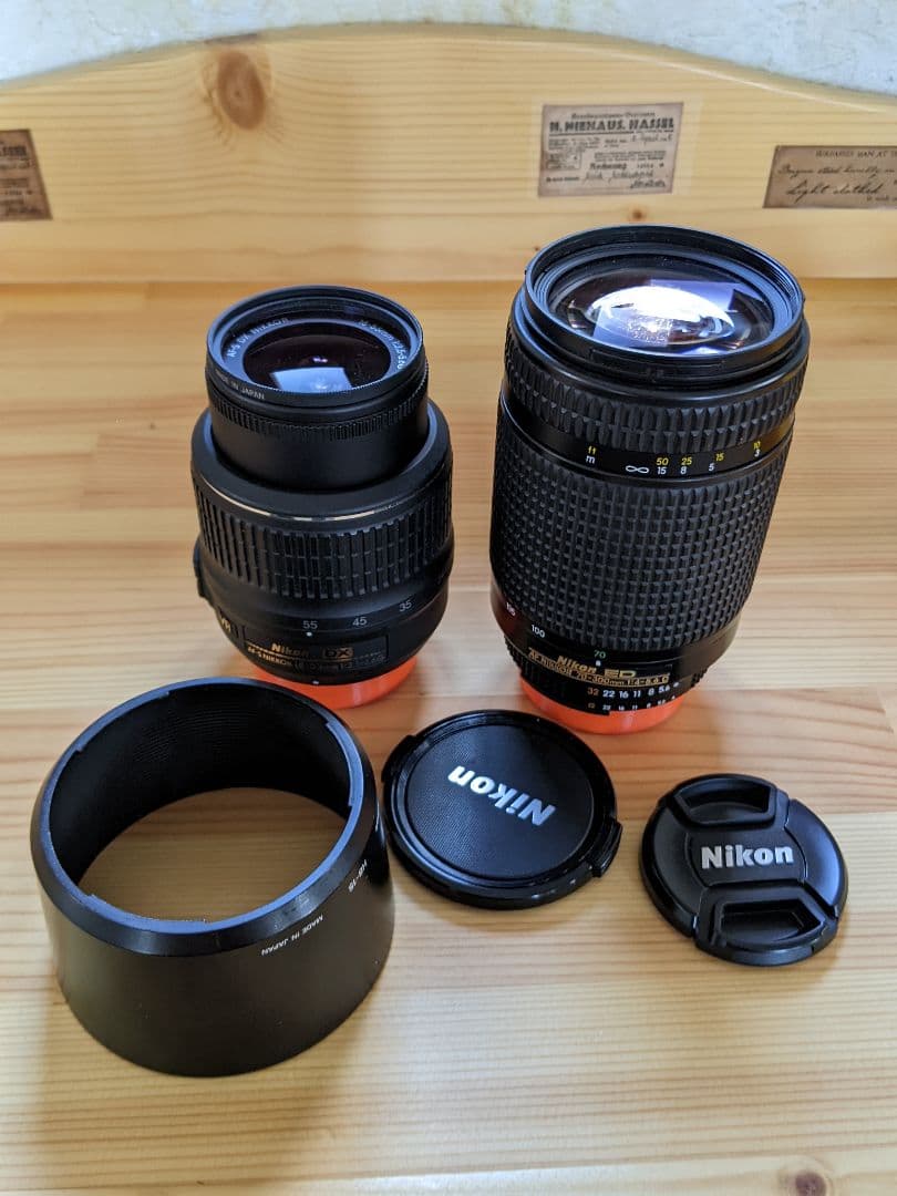 ニコンデジカメ交換レンズ２個セット(標準＋望遠レンズ)