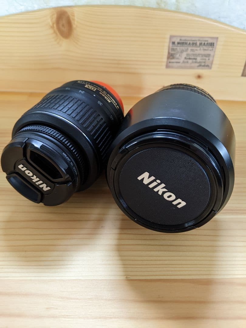ニコンデジカメ交換レンズ２個セット(標準＋望遠レンズ)