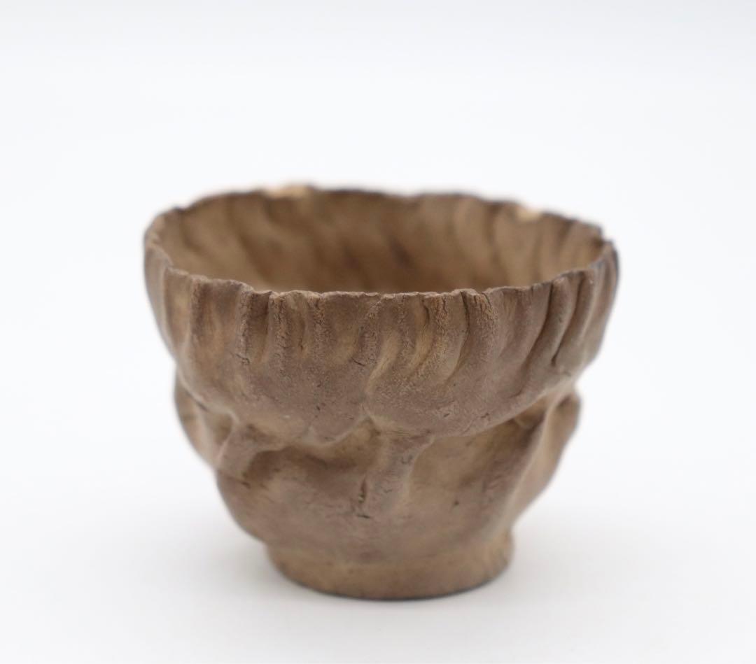 時代　手捏　湯呑み4点　茶器　送料込み0530