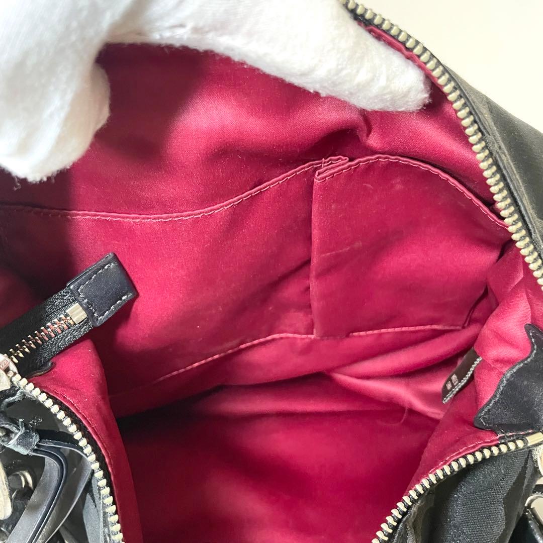 美品✨COACH ショルダーバッグ poppy 2way 大容量 黒 y2k