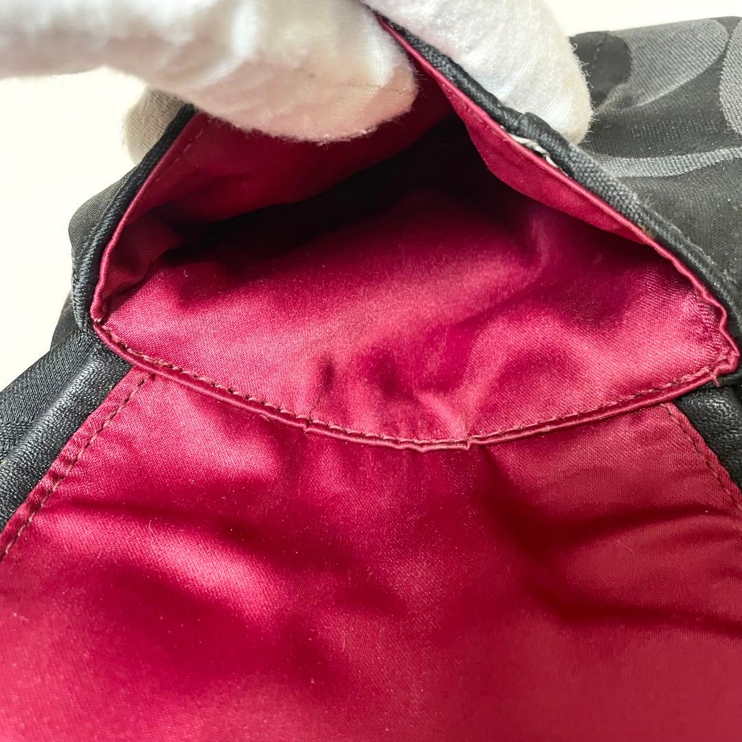 美品✨COACH ショルダーバッグ poppy 2way 大容量 黒 y2k