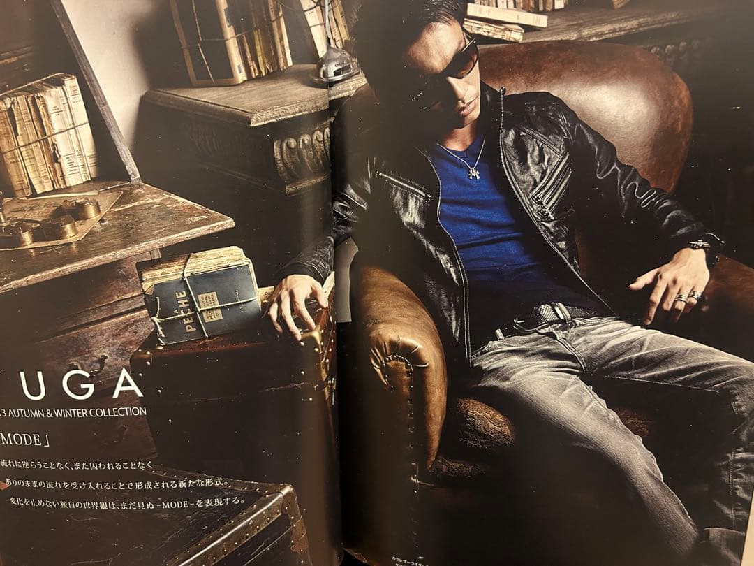 FUGA シングルレザーライダース　スタンドレザーライダース　山羊革ゴートレザー