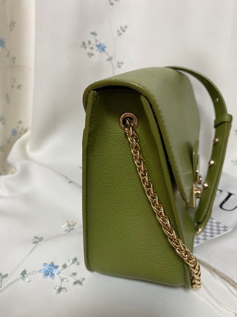 FURLA ショルダーバッグ レザー 保存袋付き