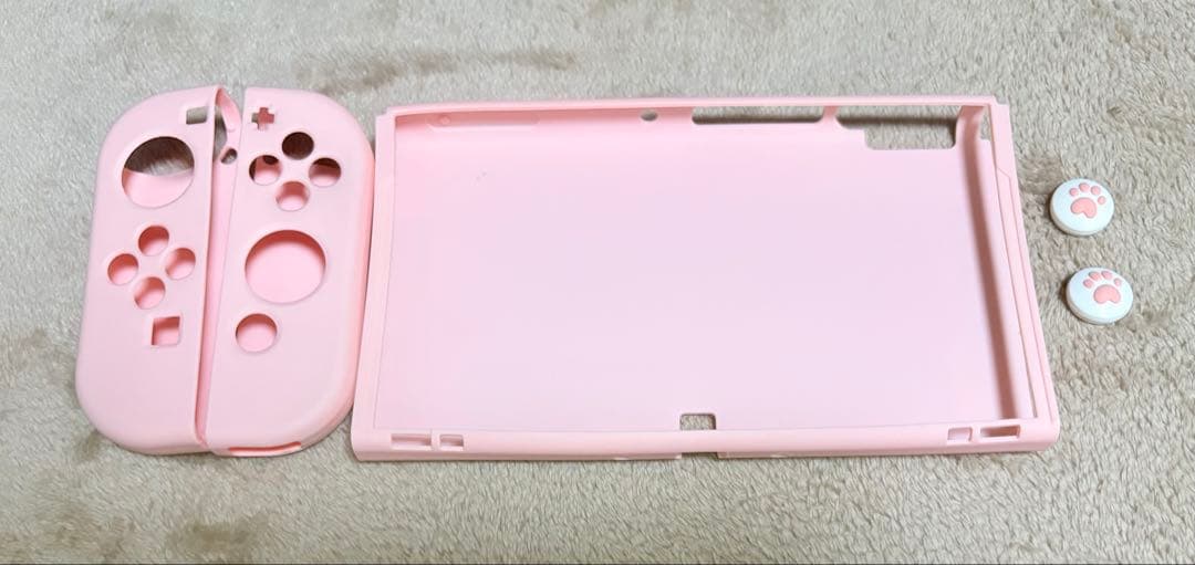 Nintendo Switch 本体 ピンクカバー付き