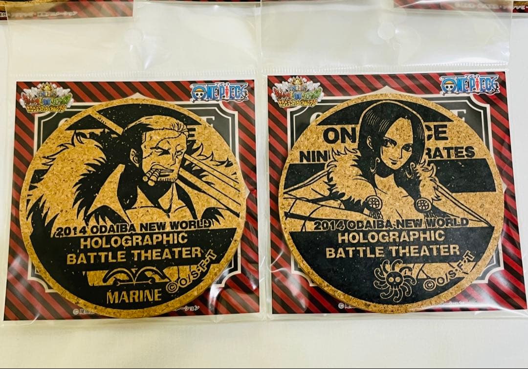ワンピース 2014 お台場新大陸 限定 コルクコースター ナミ ハンコック