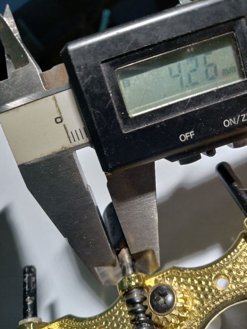 ギターペグ　曲がり修正治具　製作