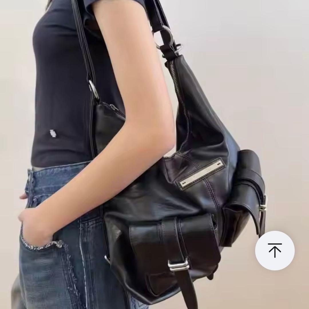 matin kimショルダーバック　2wayリュック　　ブラック