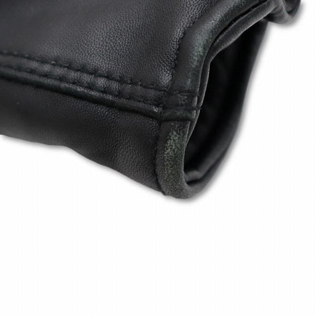 ナノユニバース ウォッシュド加工 シープレザー シングル ライダースジャケット