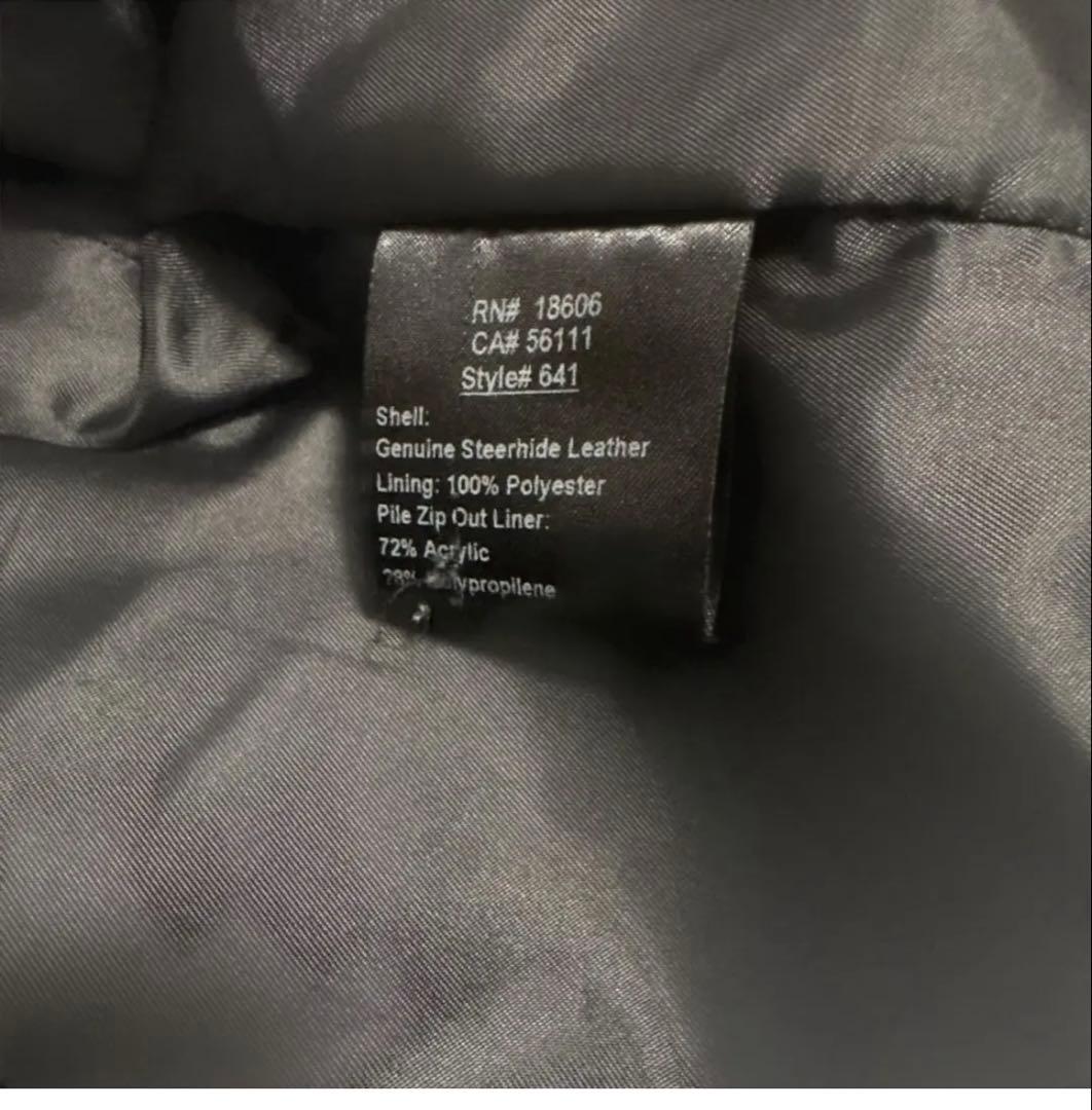 超美品‼️最新型schott641 38インチ　ライダースインナーボア付