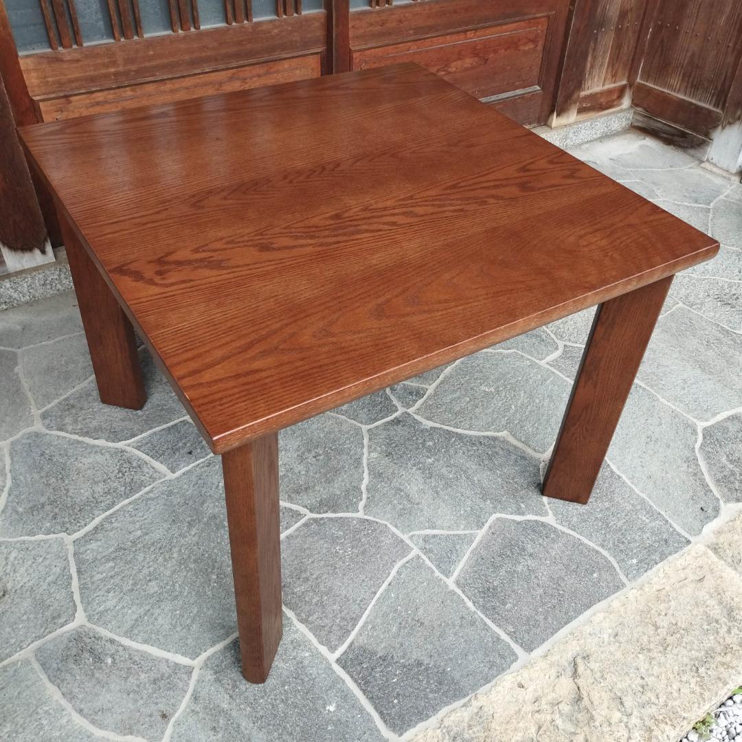 飛騨産業　キツツキマーク　ダイニングテーブル　オーク材　無垢材　ALMO アルモ