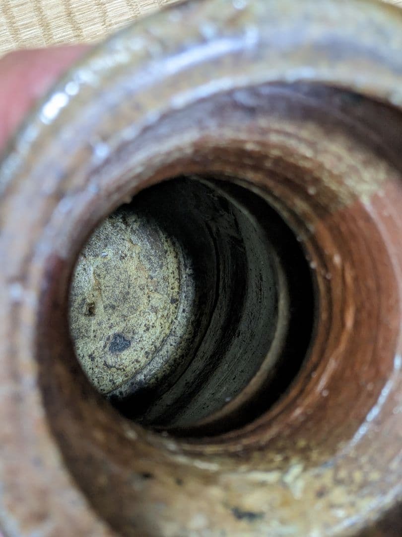 ♦備前焼 花器 花活け 華道 焼締め 岡山県 ？丹波焼 置物飾り 骨董品