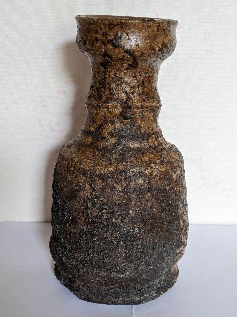 ♦備前焼 花器 花活け 華道 焼締め 岡山県 ？丹波焼 置物飾り 骨董品