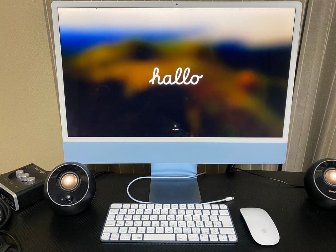 Apple iMac ブルー 日本語キーボード付き