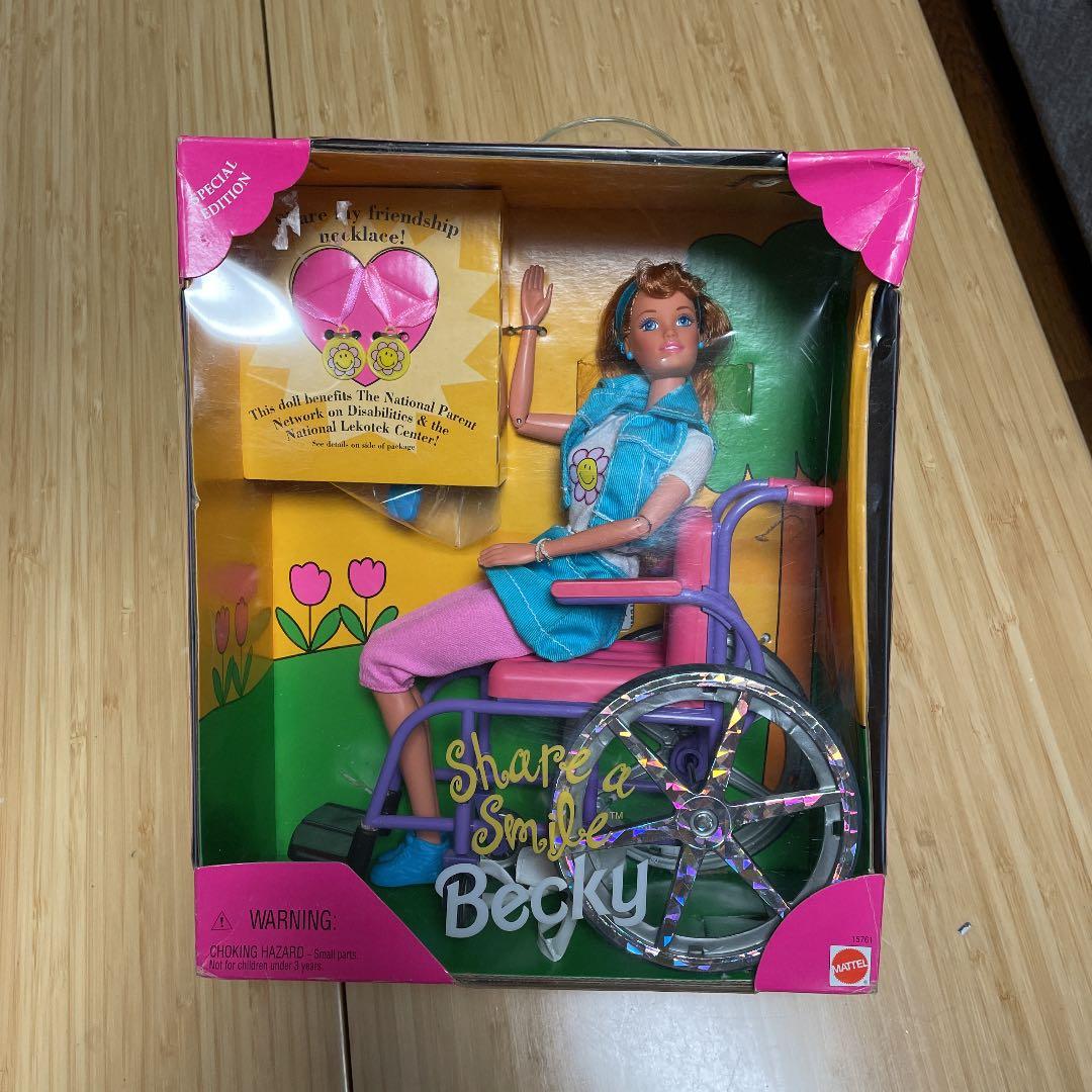 バービー　ベッキー　車椅子　1996年製　マテル　becky barbie