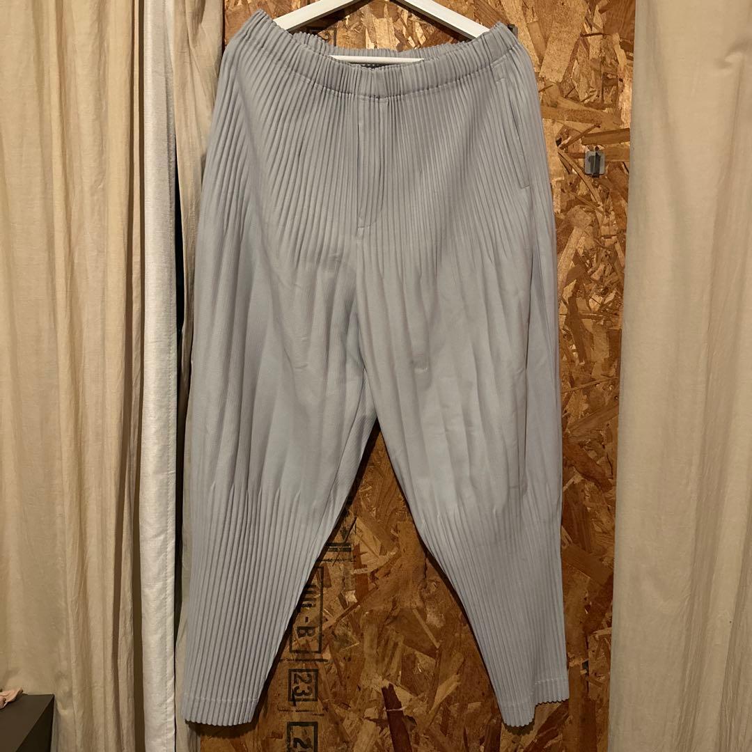 Homme Plisse オムプリッセ パンツ ライトグレー【Size3】