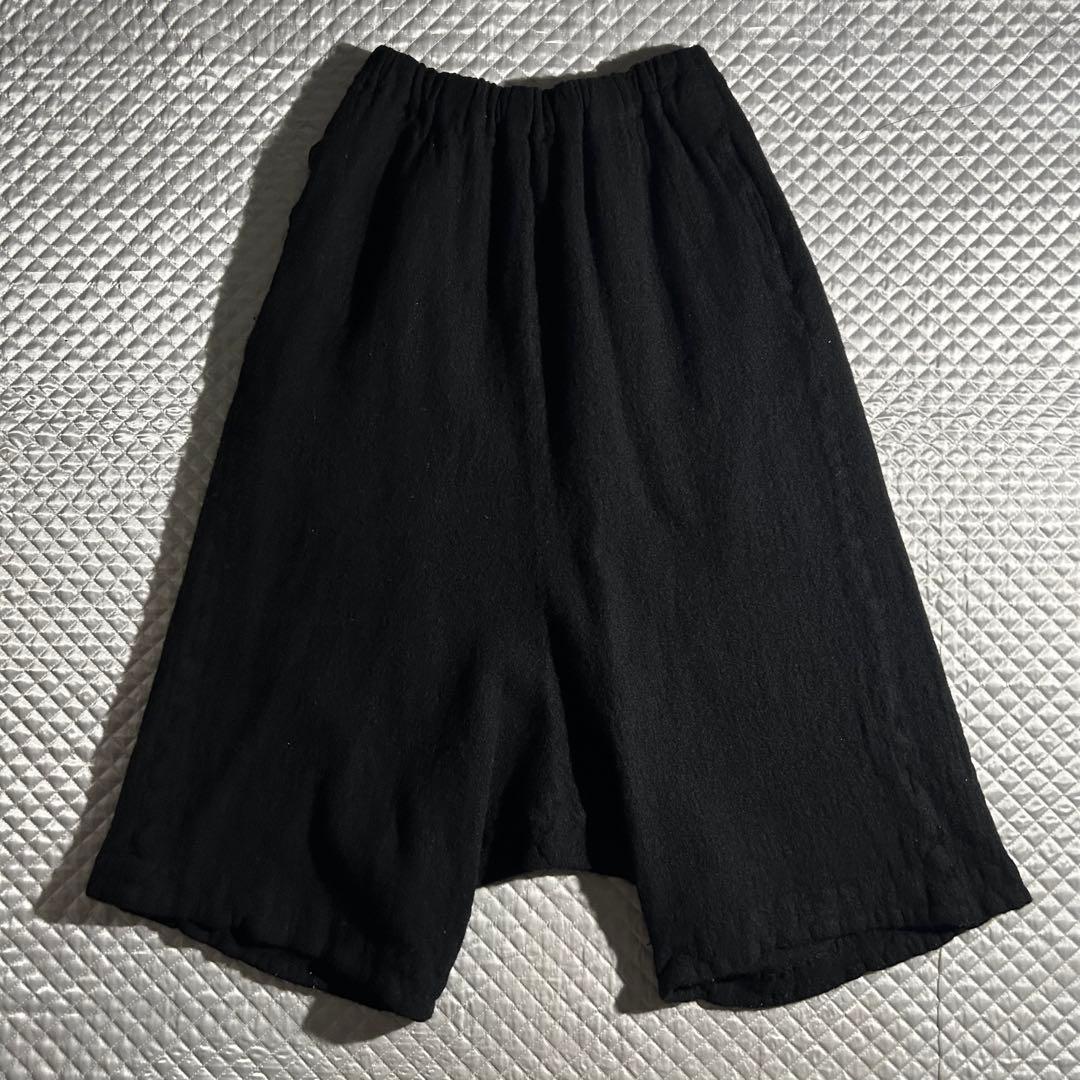 AD2021 21AW ウール縮絨ペンギンパンツ サルエル 黒