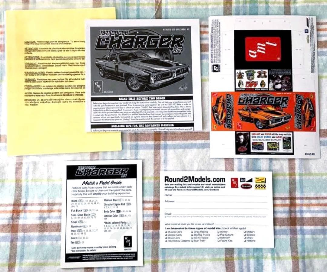 絶版 amt 1/25 ダッジ・チャージャー w/ダーティーダニーアートデカール