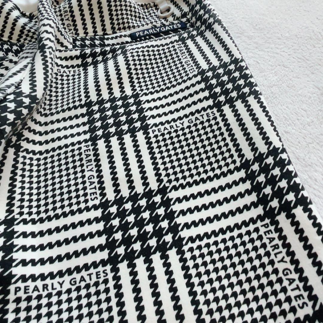 極美品　近年　パーリーゲイツ　セットアップ　千鳥　パーカー　チェック　パンツ