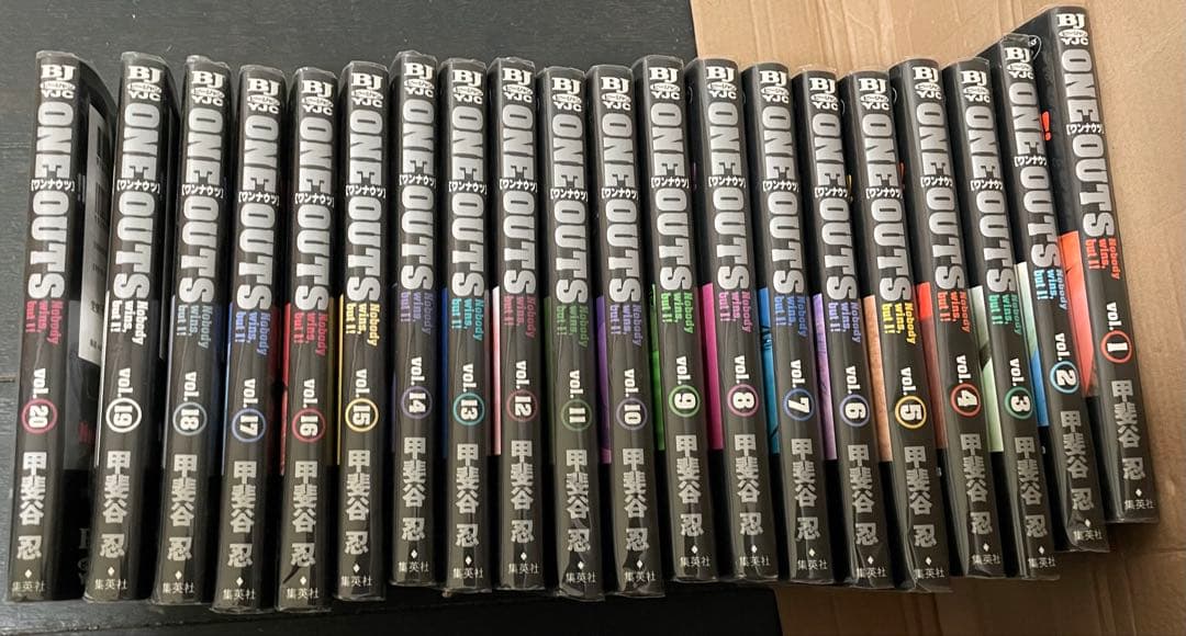 (全巻透明ブックカバー付)ONE OUTS ワンナウツ　1-20巻全巻 甲斐谷忍