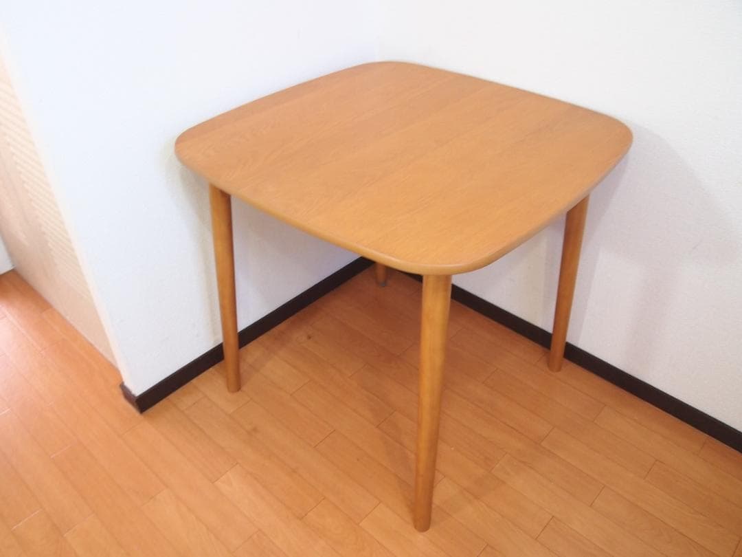 【美品】タンスのゲン 2人用 ダイニングテーブル/WRT38テーブル ウッド家具