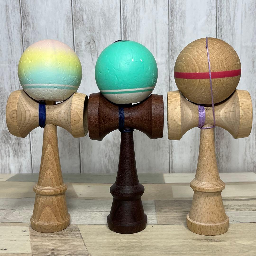 夢元無双 JAC ALL けん玉中古3本セット スーラボ玉　mugenmusou