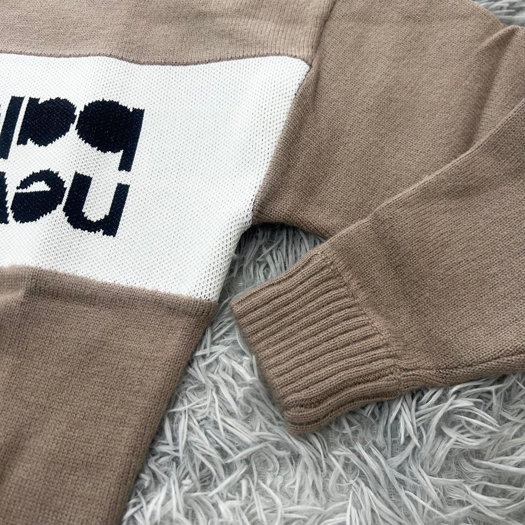 新品　ニューバランスゴルフ　ニット　セーター　モックネック　ベージュ　サイズ1