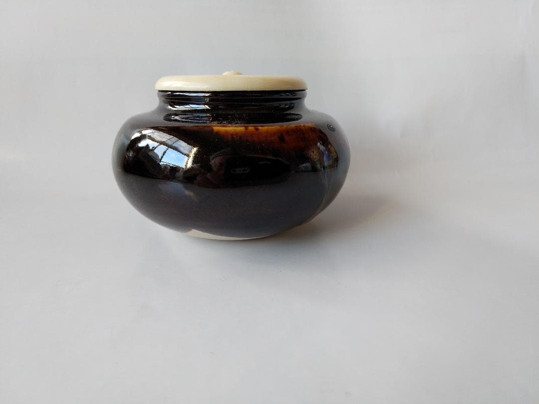 桶谷定一 大海茶入 仕覆 亀甲龍紋緞子 茶道具 共箱 茶入 新品 未使用 保管品