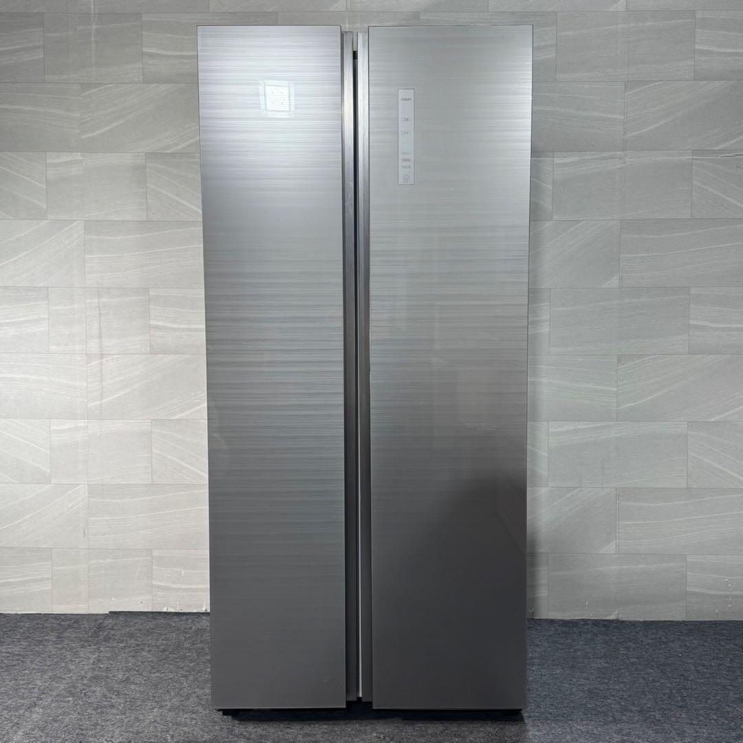 AQUA 冷蔵庫 大型 449L 2ドア AQR-SBS45J 家電 d3466