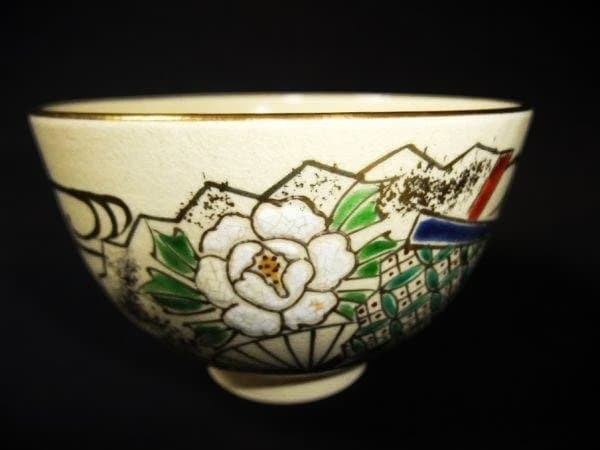 茶道具セット 茶碗・茶筅・茶入れなど野点 茶箱 本漆器 全7点