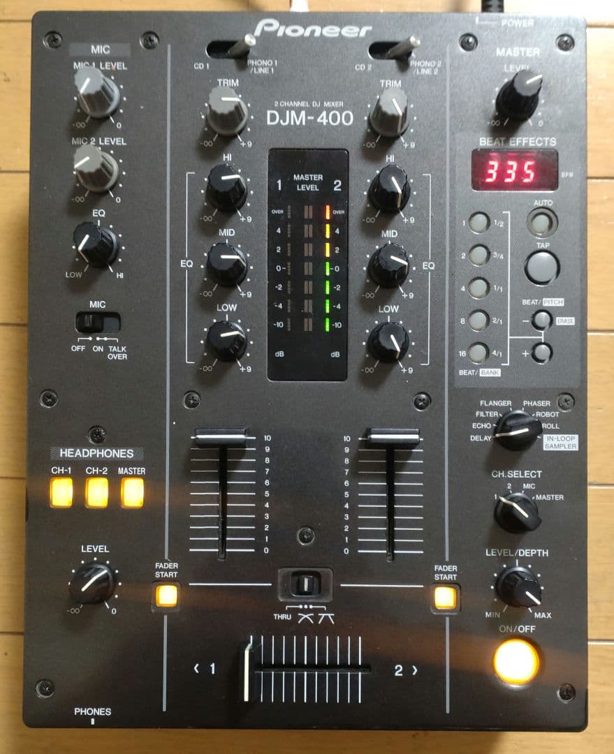 Pioneer　DJM-400　動作確認済み　クロスCHフェーダー 交換