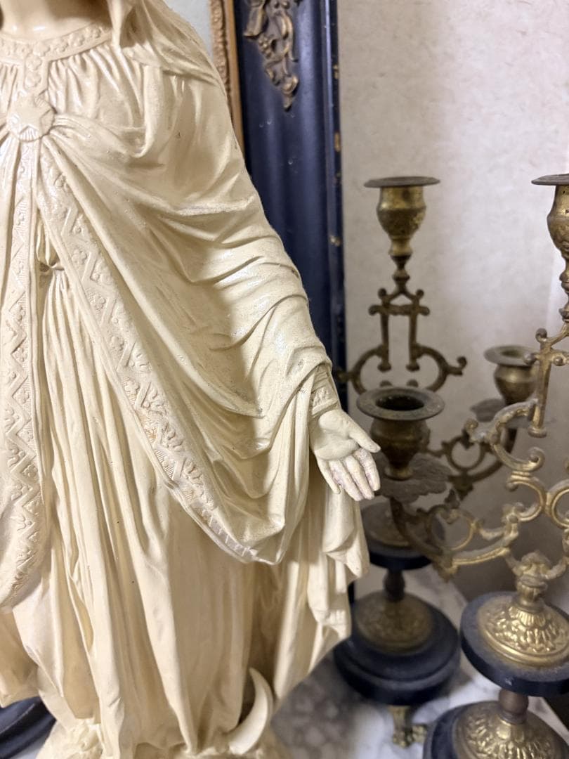 フランスアンティーク 聖母マリア像