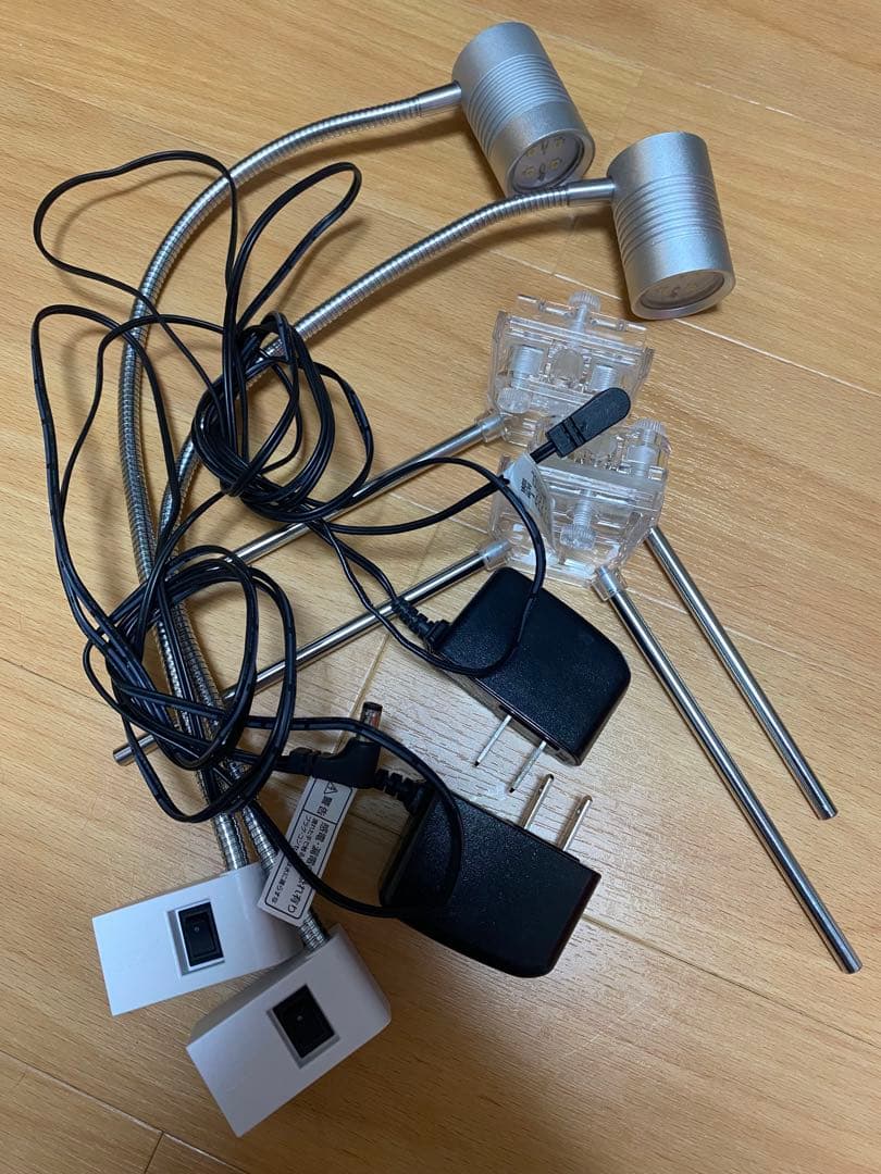 美品　CLEAR LED LEAF GLOW 水草育成ライト×2