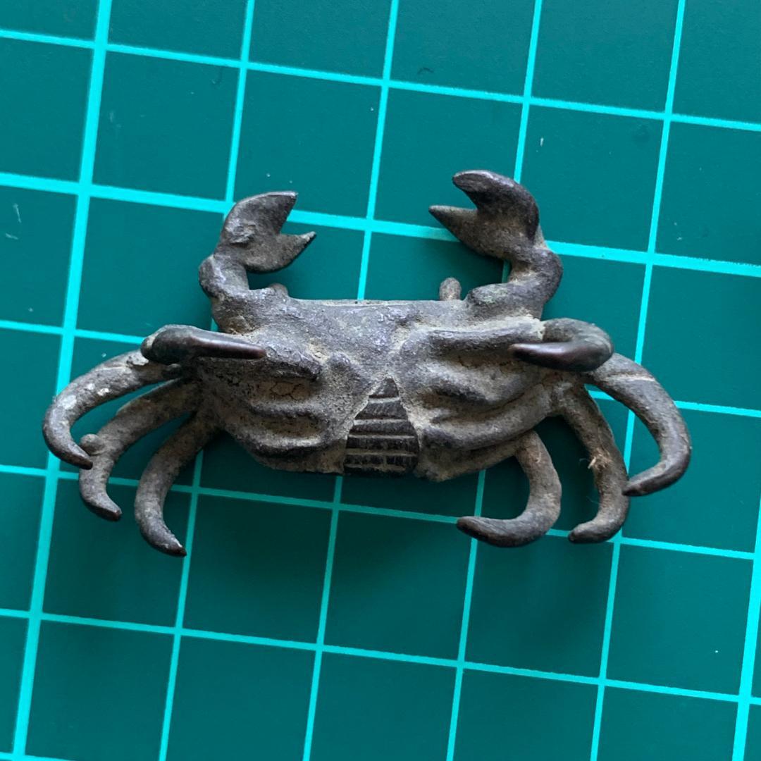 蟹　弁財天　インテリア　ピンバッジ　昭和レトロ　古道具　ビンテージ　希少